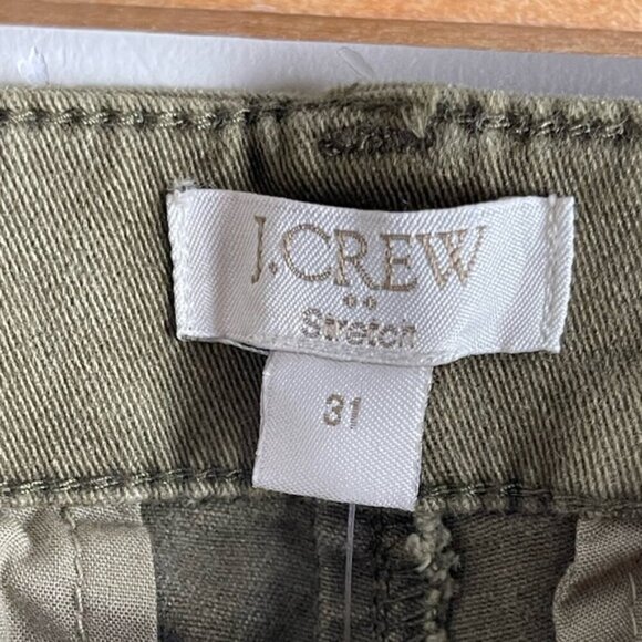 J Crew women’s factory army green stretch utility pant size 31 NEW NWT - Picture 8 of 14